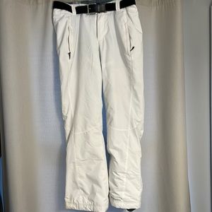 Womens Columbia snowboarding pants size medium white.